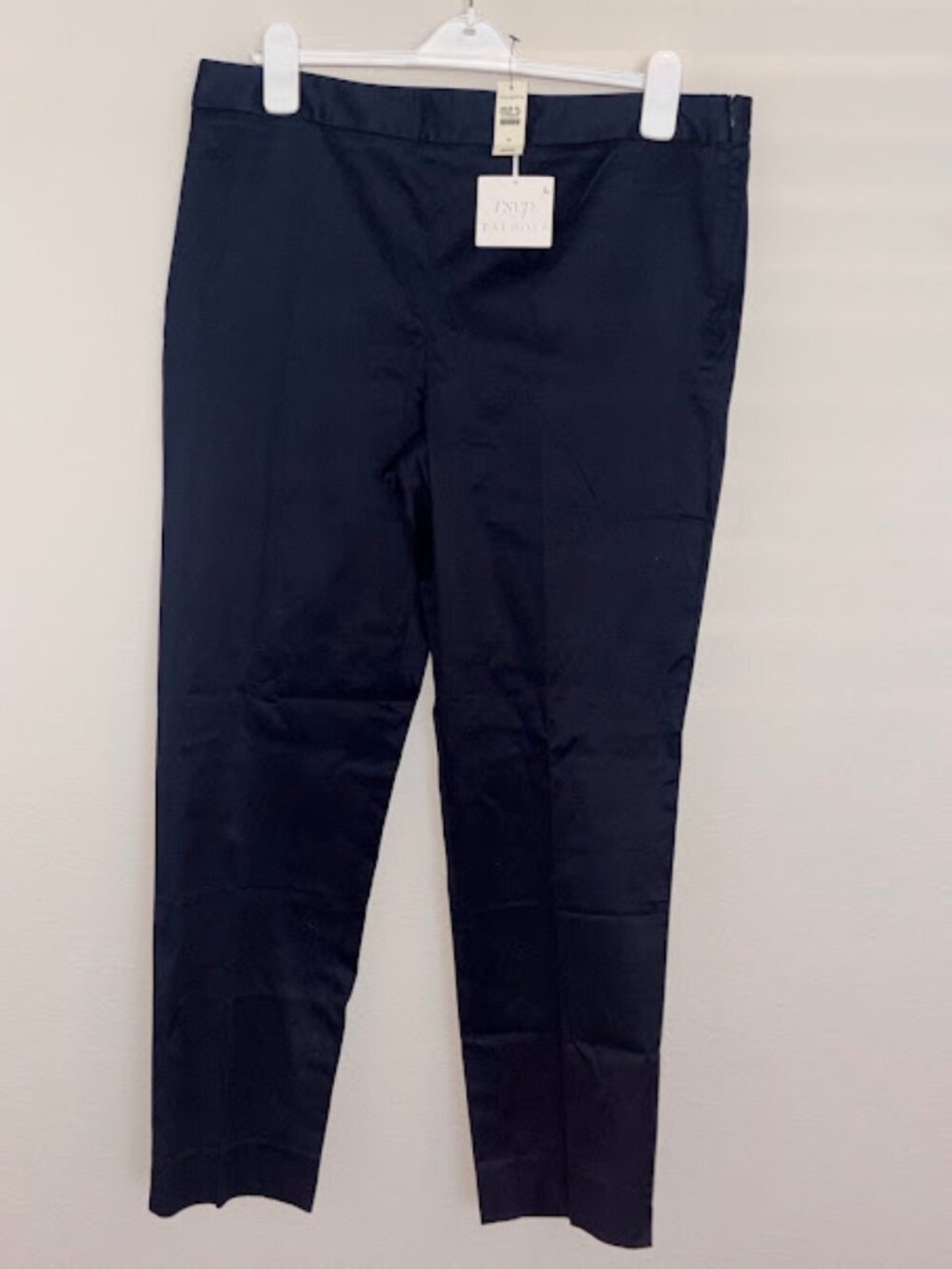 New With Tags Women's Talbots RSVP Dress Pants Navy Lined Crepe Ankle Size 14